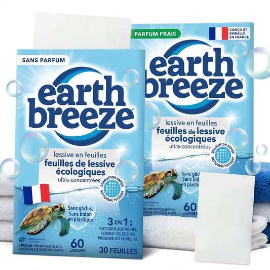 earth breeze™ Feuilles de Lessive Ultra-Concentrées